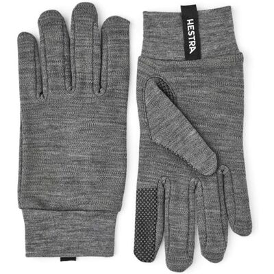 Hestra Merino Touch Point - 5 Finger, Grey Str. 6 Hestra Merino Touch Point - 5 Finger, Grey Str. 6