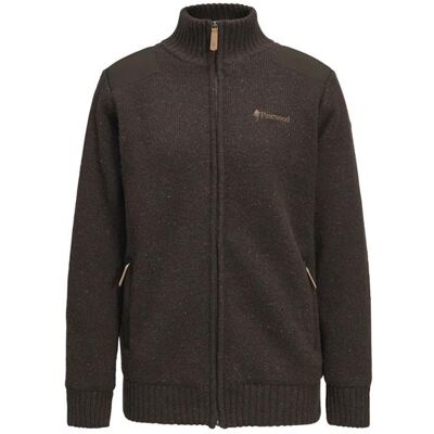 Pinewood Hurricane Full Zip Sweater Womens, D.Brown Mel Pinewood Hurricane Full Zip Sweater Womens, D.Brown Mel