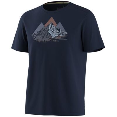 Smartwool Mens Peak Bagger Active SS Graphic Tee, Navy L Smartwool Mens Peak Bagger Active SS Graphic Tee, Navy L