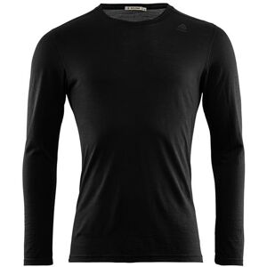 Aclima LightWool Undershirt L/S Mens, Jet Black XS