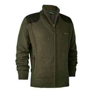 Deerhunter Mens Carlisle Knit Cardigan with Stormliner, Cypress S