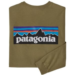 Patagonia Mens L/S P-6 Logo Responsibili-Tee, Moray Khaki XXL