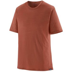 Patagonia Mens Cap Cool Merino Blend Shirt, Burl Red L