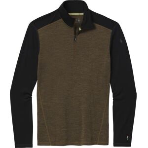 Smartwool Mens Thermal Merino Base Layer 1/4 Zip, Military M