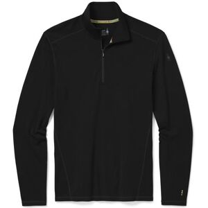 Smartwool Mens Thermal Merino Base Layer 1/4 Zip, Black M