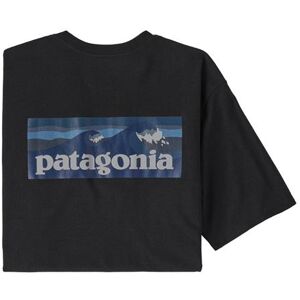 Patagonia Mens Boardshort Logo Pocket Responsibili-Tee, Ink Black S Patagonia Mens Boardshort Logo Pocket Responsibili-Tee, Ink Black S