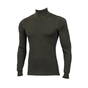 Aclima WarmWool Mock Neck w/zip Mens, Olive Night / Marengo M