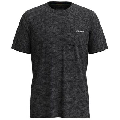 Smartwool Mens Bear Trail Merino Hemp Blend S/S, Black Heather Smartwool Mens Bear Trail Merino Hemp Blend S/S, Black Heather