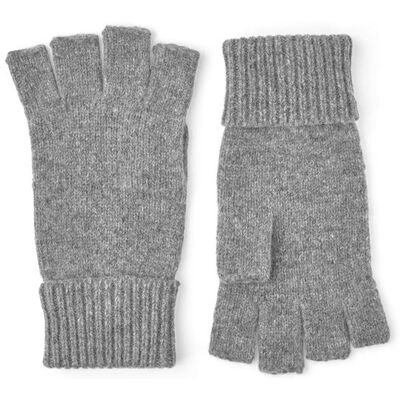 Hestra Basic Wool Half Finger, Grey Str. 9 Hestra Basic Wool Half Finger, Grey Str. 9