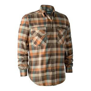 Deerhunter Mens James Shirt, Brown Check XXL