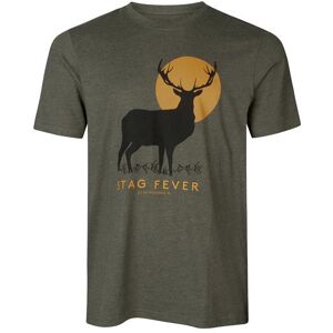 Seeland Stag Fever T-Shirt Mens, Pine Green Melange XXL