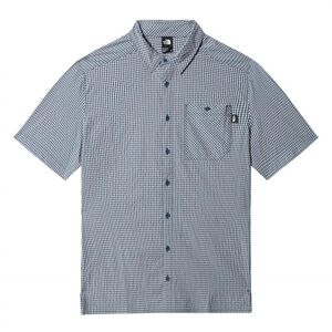 The North Face Mens S/S Hypress Shirt, Monterey Blue Plaid XL