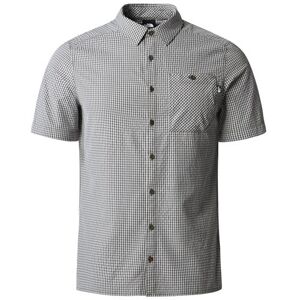 The North Face Mens S/S Hypress Shirt, New Taupe Plaid XL