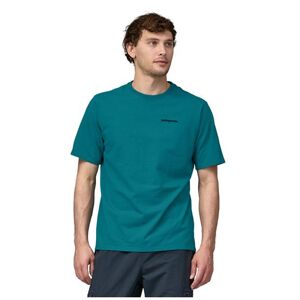 Patagonia Mens P-6 Logo Responsibili-Tee, Belay Blue