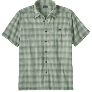 Patagonia Mens A/C Shirt, Breezy Plaid / Early Teal M