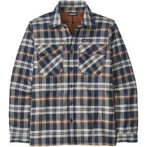 Patagonia Mens Ins. Cotton MW Fjord Flannel Shirt, Fields / New Navy 60 gram