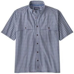 Patagonia Mens Island Hopper Shirt, Threadfin / Current Blue