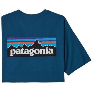 Patagonia Mens P-6 Logo Responsibili-Tee, Wavy Blue M