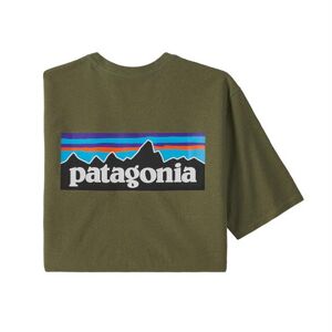 Patagonia Mens P-6 Logo Responsibili-Tee, Wyoming Green M