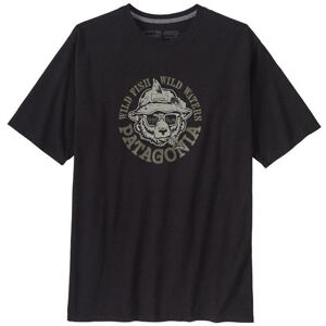 Patagonia Mens Take a Stand Tee, Wild Grizz / Ink Black