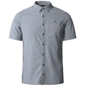 The North Face Mens S/S Hypress Shirt, Shady Blue Plaid S