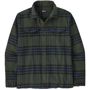 Patagonia Mens Fjord Flannel Shirt, Catch / Old Growth Green M Patagonia Mens Fjord Flannel Shirt, Catch / Old Growth Green M
