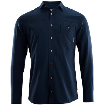Aclima LeisureWool Woven Woolshirt Mens, Navy Blazer Aclima LeisureWool Woven Woolshirt Mens, Navy Blazer
