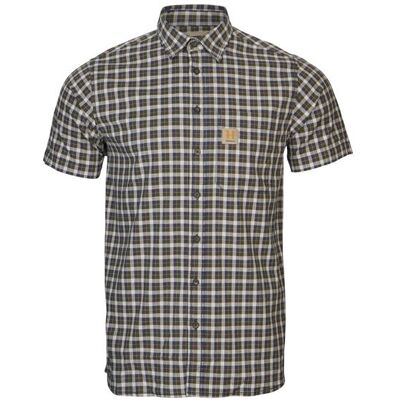 Härkila Fjell S/S Shirt Mens, Naval Blue Check XL Härkila Fjell S/S Shirt Mens, Naval Blue Check XL