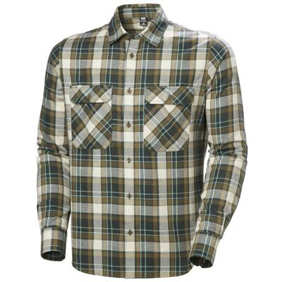 Helly Hansen Mens Lokka Flannel LS Shirt, Dark Jungle Plaid M Helly Hansen Mens Lokka Flannel LS Shirt, Dark Jungle Plaid M