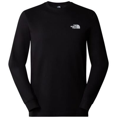 The North Face Mens L/S Box NSE Tee, Black S The North Face Mens L/S Box NSE Tee, Black S
