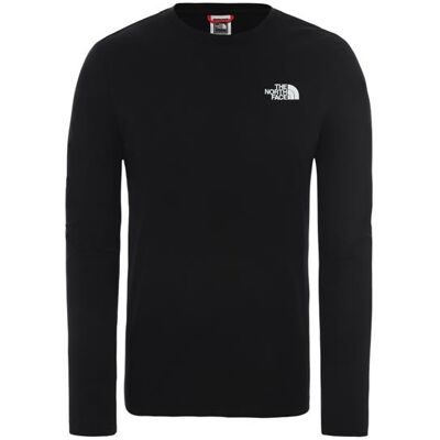 The North Face Mens L/S Red Box Tee, Black The North Face Mens L/S Red Box Tee, Black
