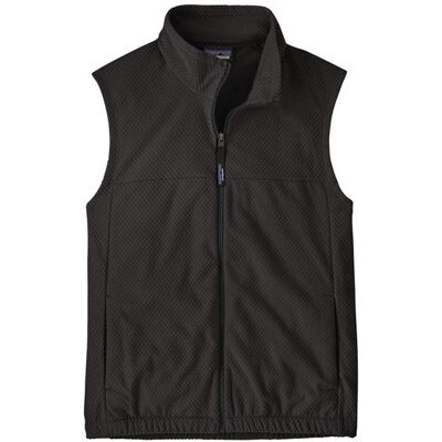 Patagonia Mens Textured Fleece Vest, Black XL Patagonia Mens Textured Fleece Vest, Black XL