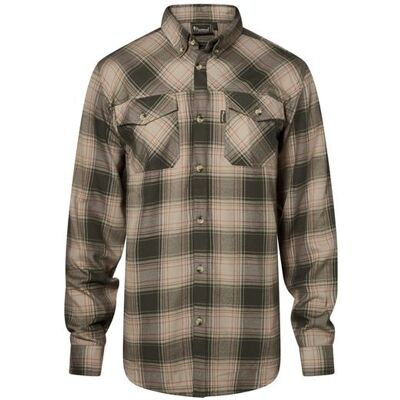 Pinewood Finnveden Forest Flannel Shirt Mens, Olive / D.Green M Pinewood Finnveden Forest Flannel Shirt Mens, Olive / D.Green M