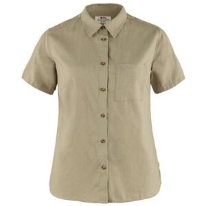 Fjällräven Övik Travel Shirt S/S Womens, Sand Stone L