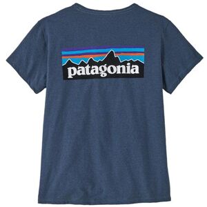 Patagonia Womens P-6 Logo Responsibili-Tee, Utility Blue S