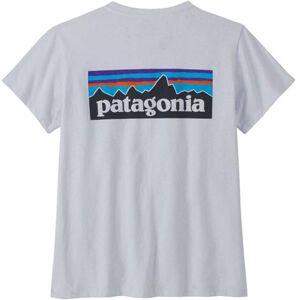 Patagonia Womens P-6 Logo Responsibili-Tee, White XL