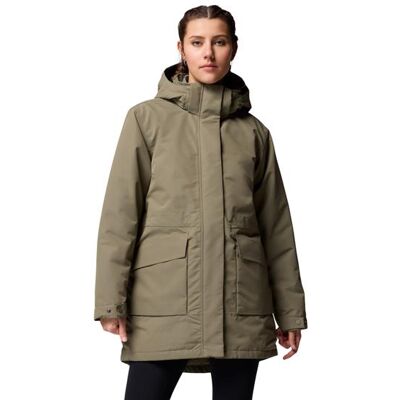 Columbia Sportswear Columbia Pulaski Parka Womens, Stone Green L Columbia Sportswear Columbia Pulaski Parka Womens, Stone Green L