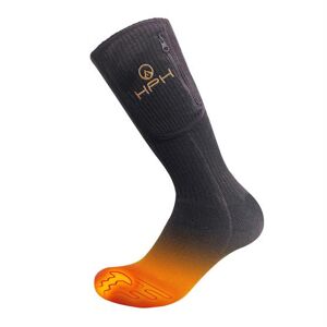 Happyhotfeet Happyhot Heated Merino Sock Premium 2.0, Black 35-40
