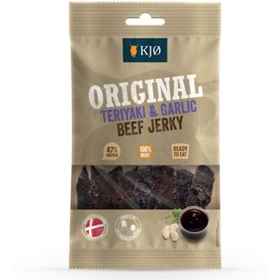 Kjø Original Teriyaki & Garlic Beef Jerky, 25g Kjø Original Teriyaki & Garlic Beef Jerky, 25g