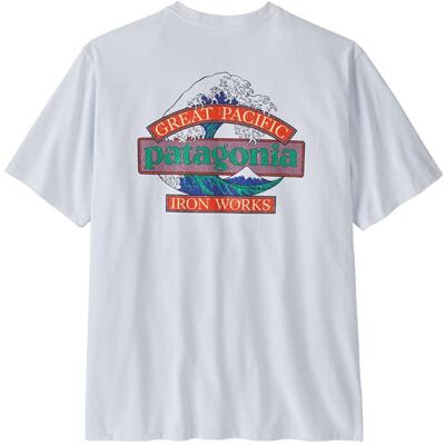 Patagonia Mens Great Waves Responsibili-Tee, White XXL Patagonia Mens Great Waves Responsibili-Tee, White XXL