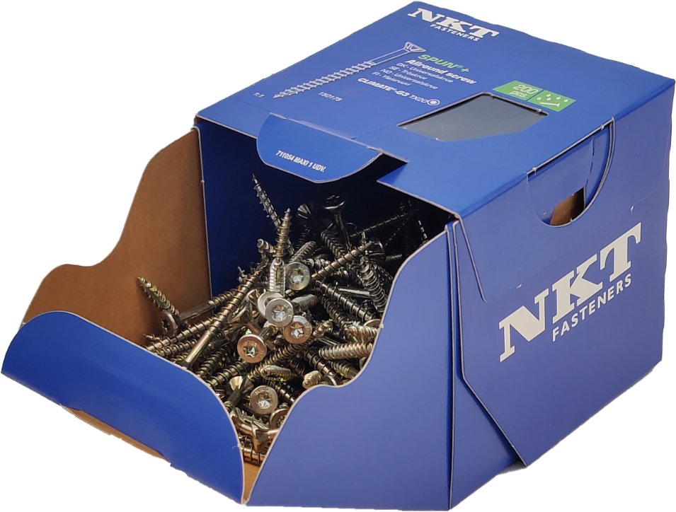 Spånskrue 6,0x120/60 100stk. NKT Climate G3 Spånskrue 6,0x120/60 100stk. NKT Climate G3