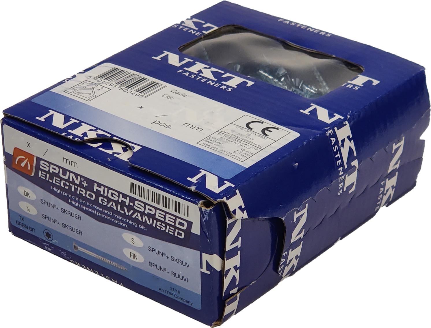 Spånskrue 5,0x80/54 NKT Spun+ AllRound UH FZB TX20 50stk. Spånskrue 5,0x80/54 NKT Spun+ AllRound UH FZB TX20 50stk.