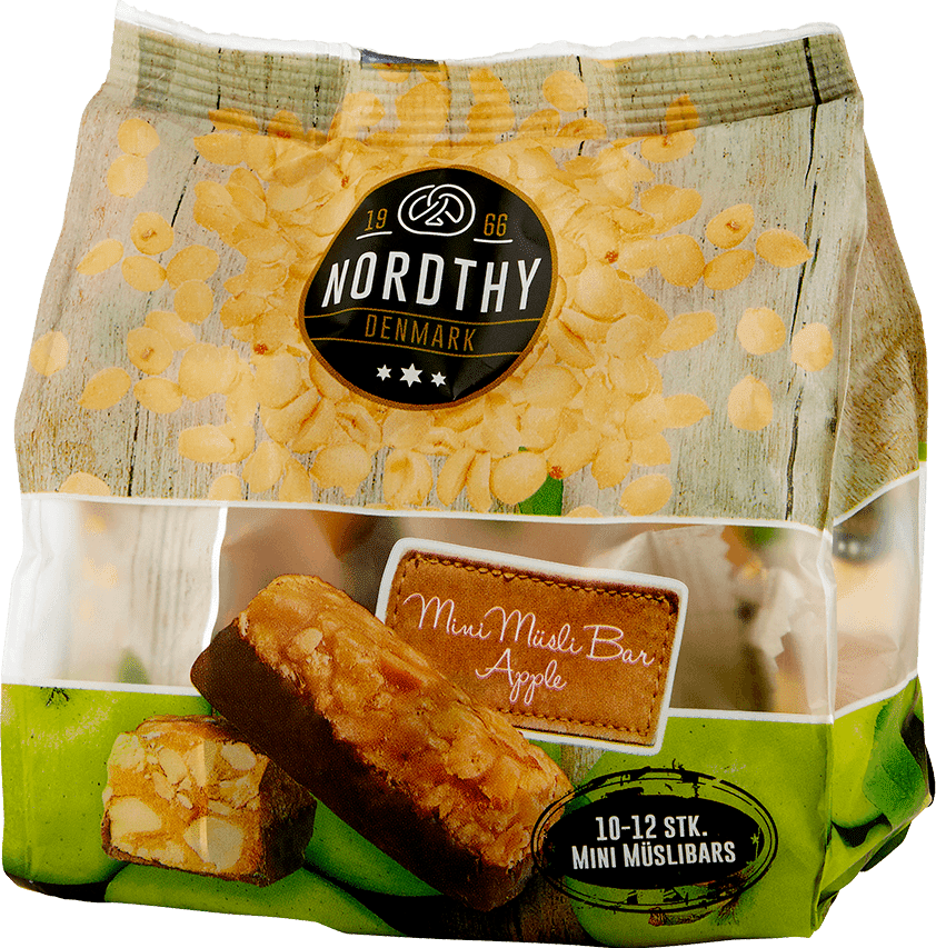 Mini Müsli Bar Æble 175 gr Nordthy Mini Müsli Bar Æble 175 gr Nordthy