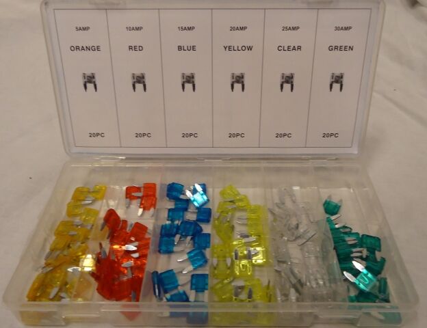 sikringssortiment 120Stk i sæt sikringssortiment 120Stk i sæt