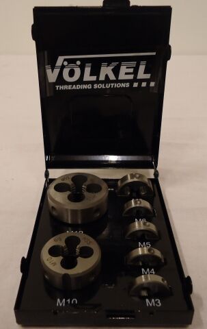 Skærebakke i sæt 3-12mm HSS Völkel Skærebakke i sæt 3-12mm HSS Völkel