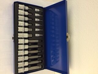 Torx toppe i sæt 18dele Torx toppe i sæt 18dele