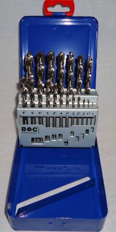 Spiralborsæt 1-10mm slebet i metal kasse Spiralborsæt 1-10mm slebet i metal kasse