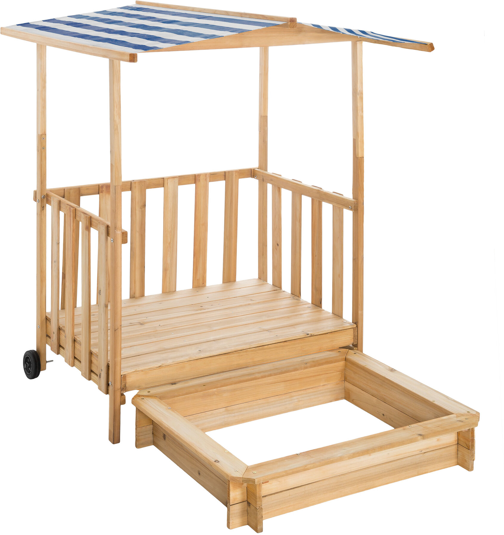 tectake Sandkasse med tag Gretchen - blå tectake Sandkasse med tag Gretchen - blå