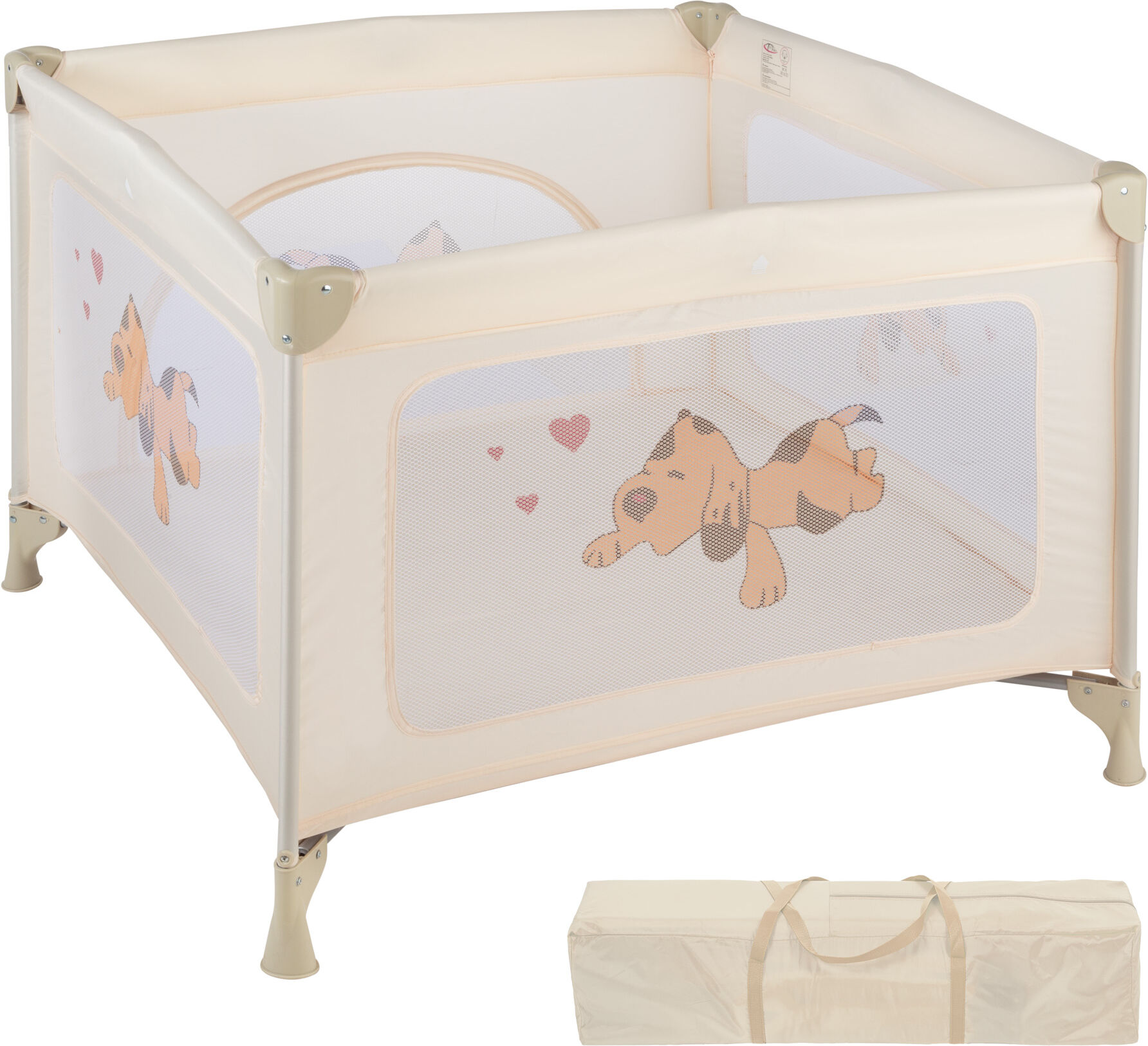 tectake Kravlegård Tommy Junior - beige tectake Kravlegård Tommy Junior - beige