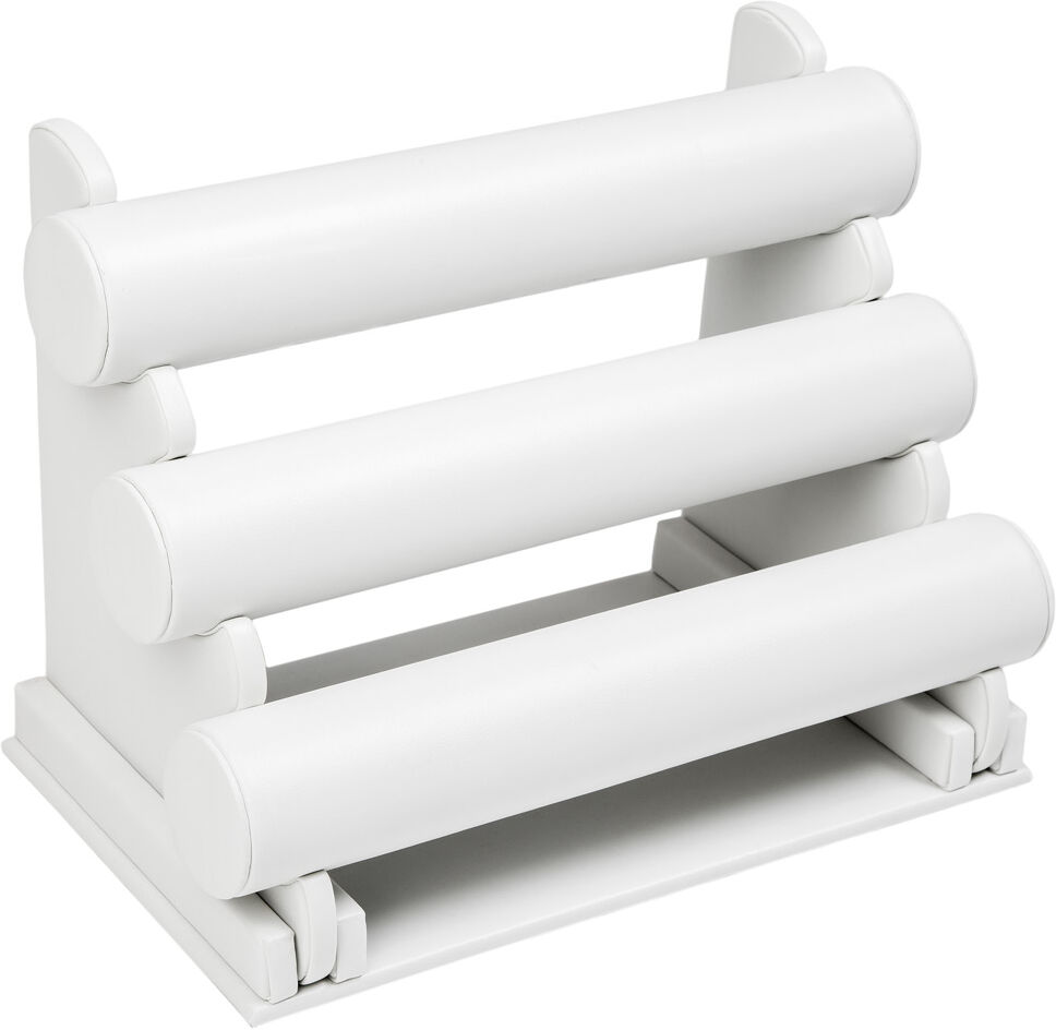 tectake Smykkestativ med aftagelige ruller - hvid tectake Smykkestativ med aftagelige ruller - hvid